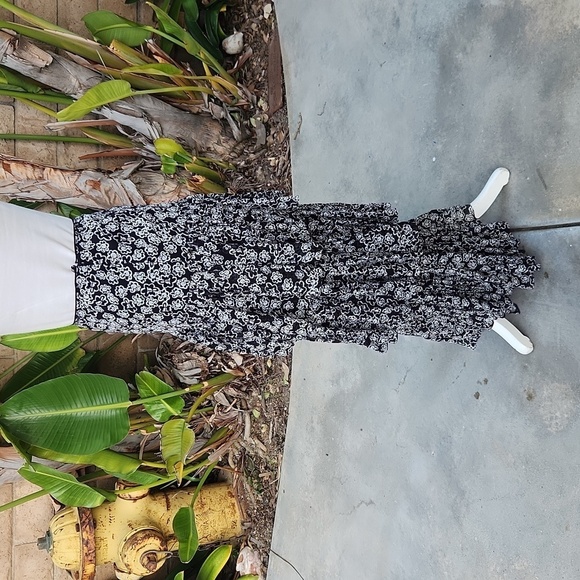 Dorothee Schumacher Floral Transparancies Black White Tiered Maxi Skirt New 2 - Picture 3 of 10